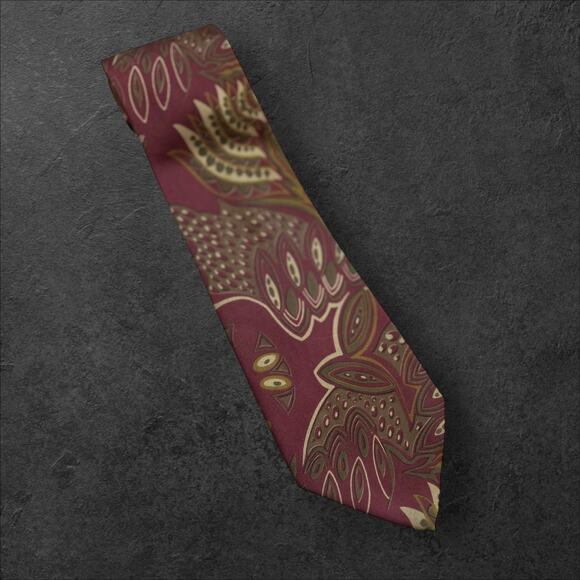 Vintage FENDI Men's Italian Silk Tie - Picture 2 of 3